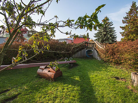 Garten der Kita Campuszwerge