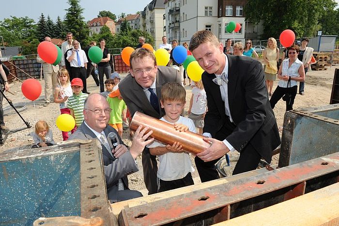 Grundsteinlegung Kita Campuszwerge