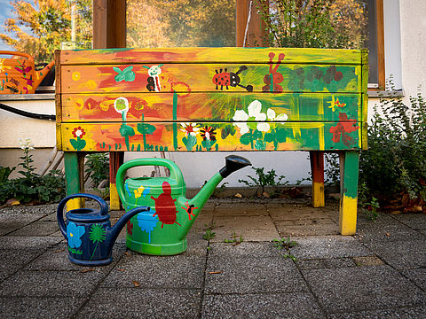 Gartenarbeit in der Kita Hornmühlenweg